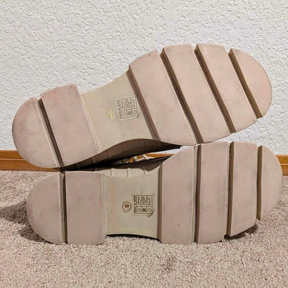 Princess Polly Combat Boots In Tan - Picture 4 of 5